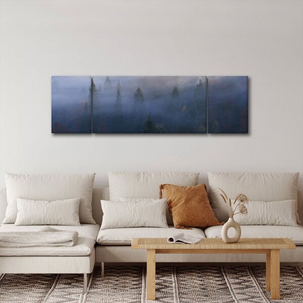 Obraz - Les v mlze, Karpaty, Ukrajina (170x50 cm)
