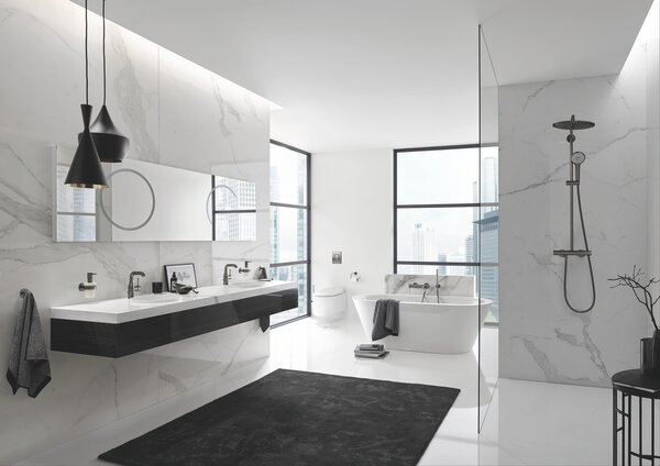GROHE Essence Professional - Páková umyvadlová baterie, velikost M, kartáčovaný Hard Graphite 24173AL1