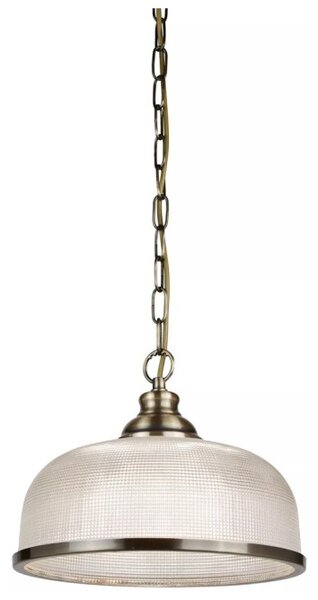 Searchlight 1682AB Závěsné svítidlo BISTRO PATINA, čiré sklo