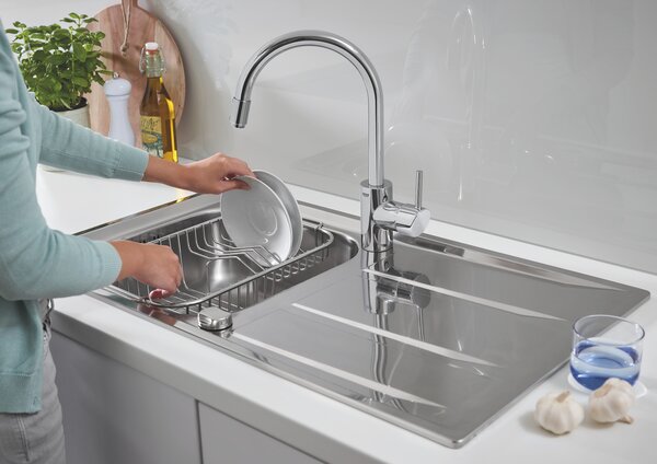 GROHE Concetto - Páková dřezová baterie, DN 15, Chrom 32663003