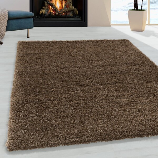Tmavě hnědý koberec 60x110 cm Fluffy – Ayyildiz Carpets