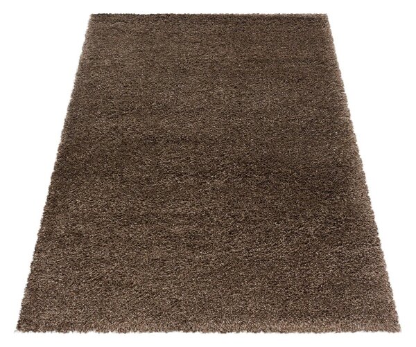 Tmavě hnědý koberec 60x110 cm Fluffy – Ayyildiz Carpets