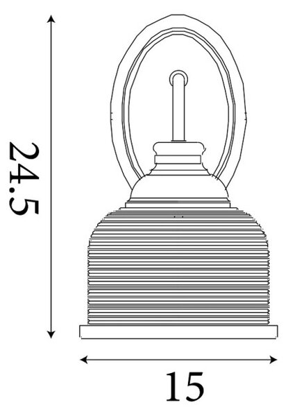 Searchlight 2671-1SS Nástěnná lampa BISTRO satin s vypínačem