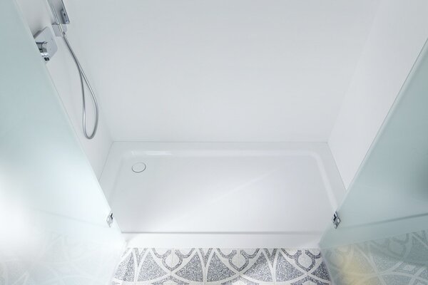 Kaldewei Superplan CLASSIC XXL - Sprchová vanička 1500x800 mm, s polystyrenovým nosičem, Anti-slip, alpská bílá 443635000001