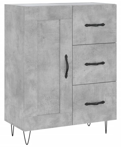 Skříň highboard betonově šedá 69,5x34x180 cm kompozitní dřevo 3200037