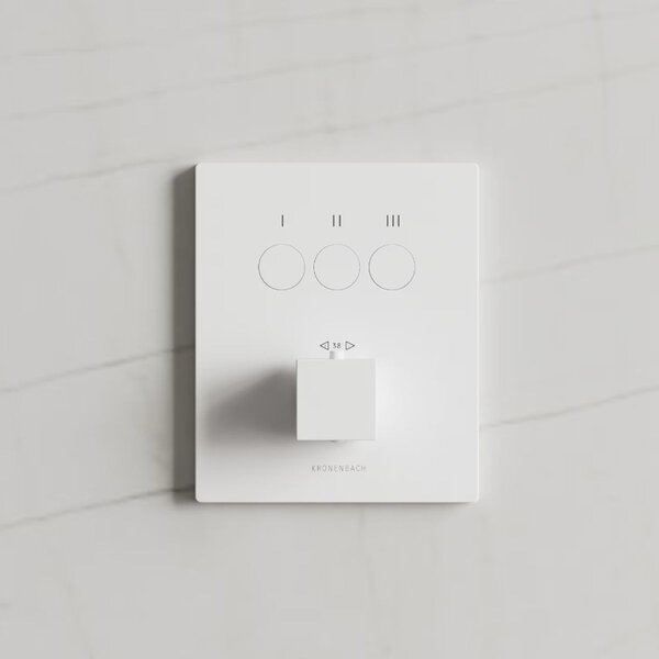 Kronenbach Smart Push vanová baterie pod omítku s termostatem bílá 19046003WM