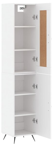 Skříň highboard bílá 34,5 x 34 x 180 cm kompozitní dřevo 3200105
