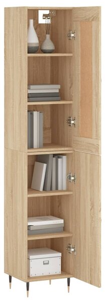 Skříň highboard dub sonoma 34,5 x 34 x 180 cm kompozitní dřevo 3200116