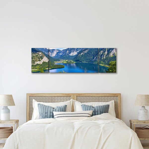 Obraz - Halštatské jezero, Hallstatt, Rakousko (170x50 cm)