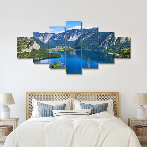 Obraz - Halštatské jezero, Hallstatt, Rakousko (210x100 cm)