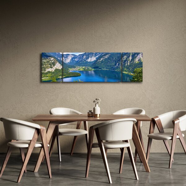 Obraz - Halštatské jezero, Hallstatt, Rakousko (170x50 cm)