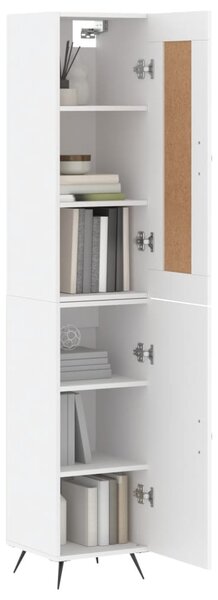 Skříň highboard bílá 34,5 x 34 x 180 cm kompozitní dřevo 3200105