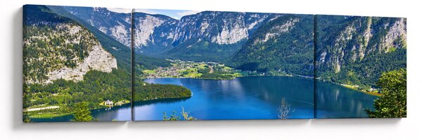 Obraz - Halštatské jezero, Hallstatt, Rakousko (170x50 cm)
