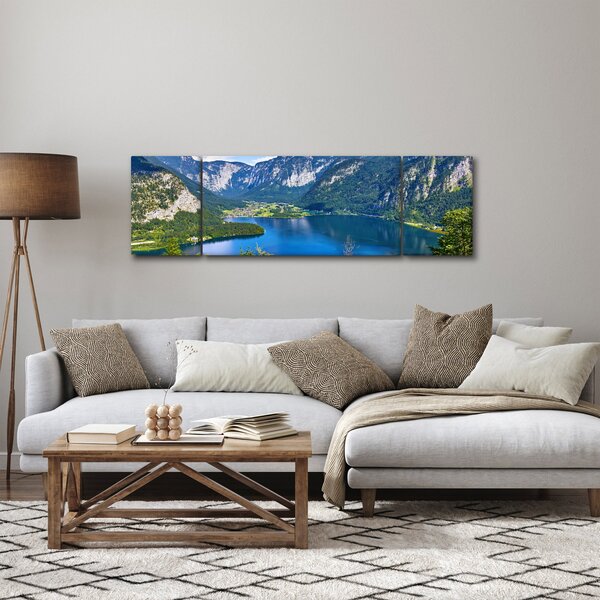 Obraz - Halštatské jezero, Hallstatt, Rakousko (170x50 cm)