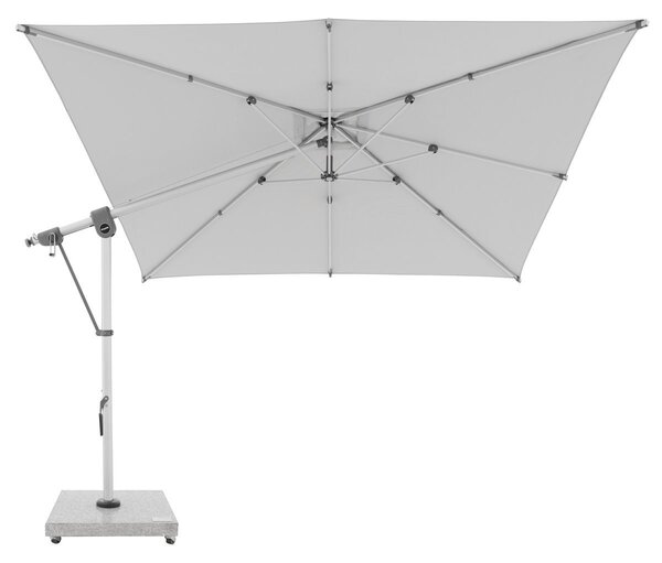 Slunečník DOPPLER Expert 3 x 3 m výkyvný s boční tyčí světle šedá T827