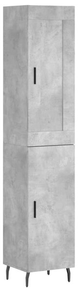 Skříň highboard betonově šedá 34,5x34x180 cm kompozitní dřevo 3200149