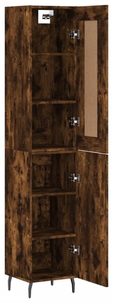 Skříň highboard kouřový dub 34,5 x 34 x 180 cm kompozitní dřevo 3200150