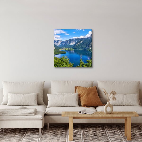 Obraz - Halštatské jezero, Hallstatt, Rakousko (30x30 cm)