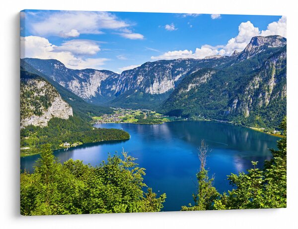 Obraz - Halštatské jezero, Hallstatt, Rakousko (70x50 cm)