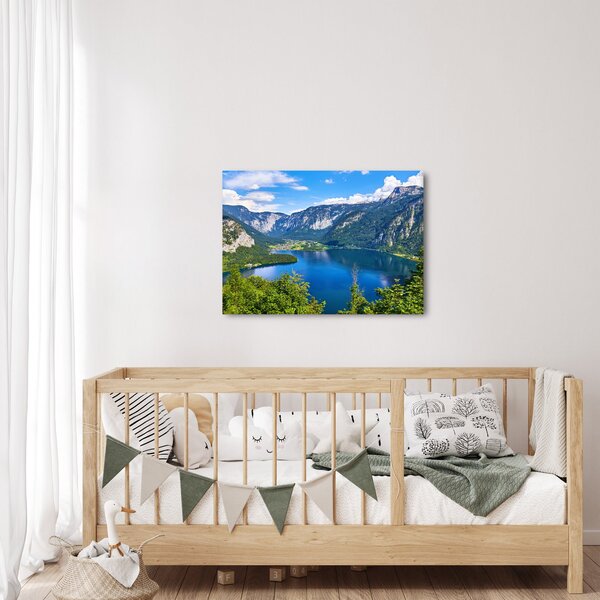 Obraz - Halštatské jezero, Hallstatt, Rakousko (70x50 cm)