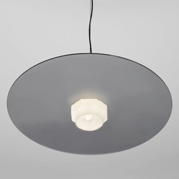 Nova Luce Šedobílé skleněné závěsné světlo Lora 60 cm