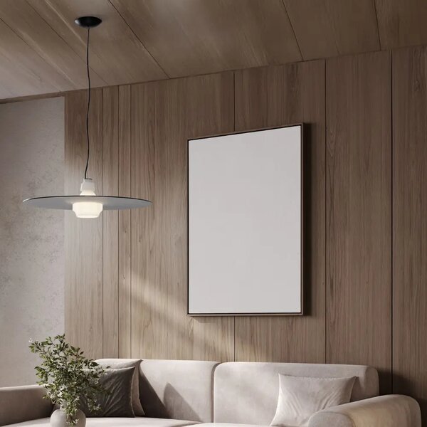 Nova Luce Šedobílé skleněné závěsné světlo Lora 60 cm