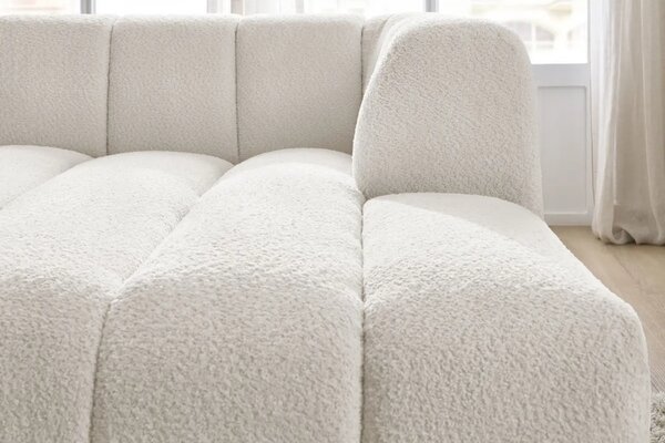 Bobochic Paris Bílá bouclé lenoška Annecy 170 cm, pravá