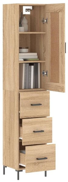Skříň highboard dub sonoma 34,5 x 34 x 180 cm kompozitní dřevo 3200196
