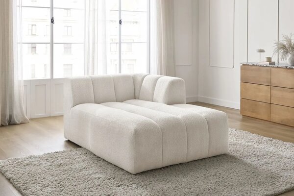 Bobochic Paris Bílá bouclé lenoška Annecy 170 cm, pravá
