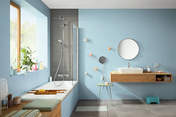 Hansgrohe Talis E Páková umyvadlová baterie 110 s odtokovou soupravou Push-Open, chrom 71711000