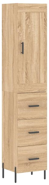 Skříň highboard dub sonoma 34,5 x 34 x 180 cm kompozitní dřevo 3200204
