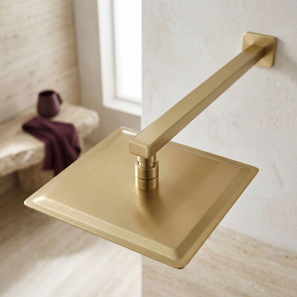 Sprchové rameno čtvercové REA JS-9022BG 40cm Brush Gold