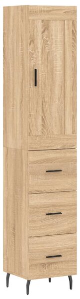 Skříň highboard dub sonoma 34,5 x 34 x 180 cm kompozitní dřevo 3200212