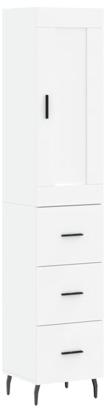 Skříň highboard bílá 34,5 x 34 x 180 cm kompozitní dřevo 3200209