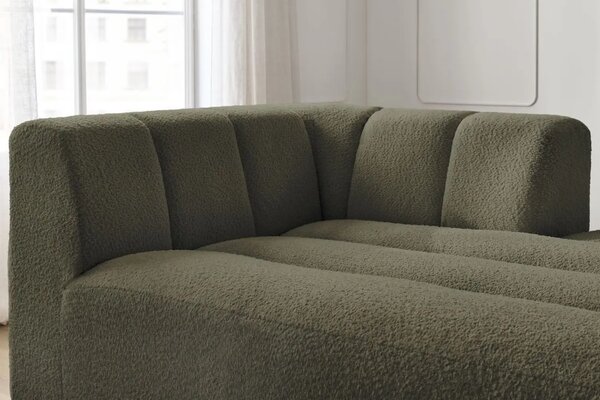 Bobochic Paris Zelená bouclé lenoška Annecy 170 cm, pravá