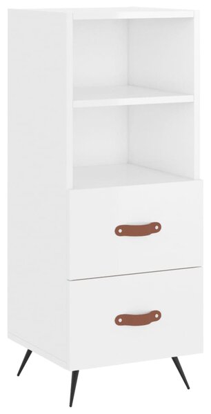 Skříň highboard bílá s vysokým leskem 34,5x34x180 cm kompozit 3200235