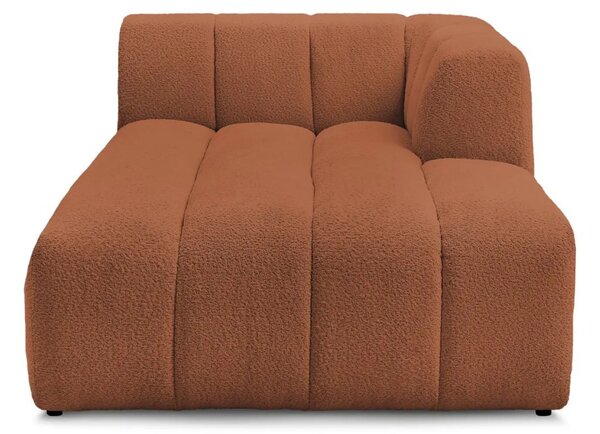 Bobochic Paris Terakotově oranžová bouclé lenoška Annecy 170 cm, pravá
