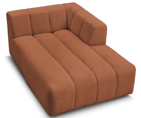 Bobochic Paris Terakotově oranžová bouclé lenoška Annecy 170 cm, pravá