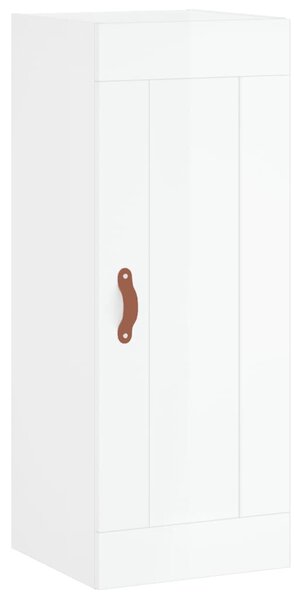 Skříň highboard bílá s vysokým leskem 34,5x34x180 cm kompozit 3200235