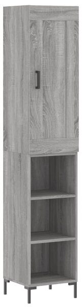 Skříň highboard šedá sonoma 34,5 x 34 x 180 cm kompozitní dřevo 3200327