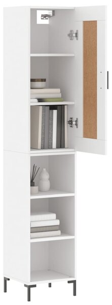 Skříň highboard bílá 34,5 x 34 x 180 cm kompozitní dřevo 3200321