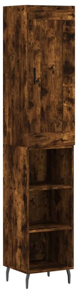 Skříň highboard kouřový dub 34,5 x 34 x 180 cm kompozitní dřevo 3200342