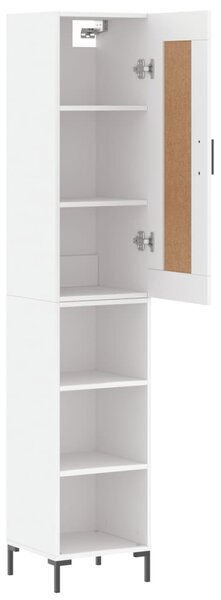 Skříň highboard bílá 34,5 x 34 x 180 cm kompozitní dřevo 3200321