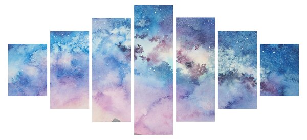 Obraz - Mléčná dráha, aquarel (210x100 cm)