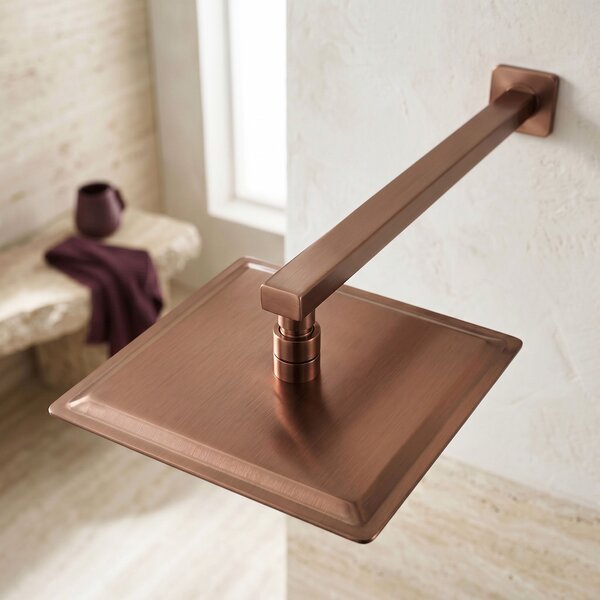 Sprchové rameno čtvercové REA JS-9022BRG 40cm Brush Copper