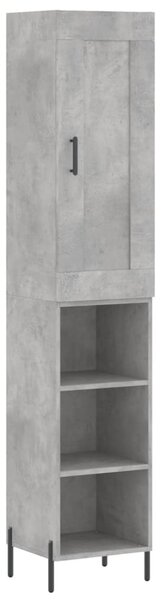 Skříň highboard betonově šedá 34,5x34x180 cm kompozitní dřevo 3200333