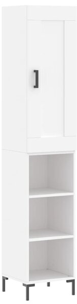 Skříň highboard bílá 34,5 x 34 x 180 cm kompozitní dřevo 3200321