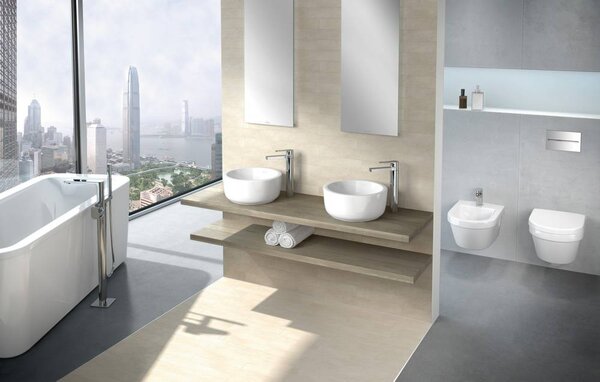 Villeroy & Boch Architectura Combi-Pack - SET Závěsné WC + sedátko SoftClosing, alpská bílá 5684HR01