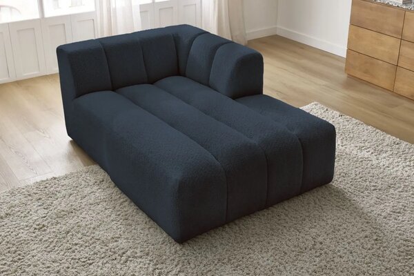 Bobochic Paris Tmavě modrá bouclé lenoška Annecy 170 cm, pravá