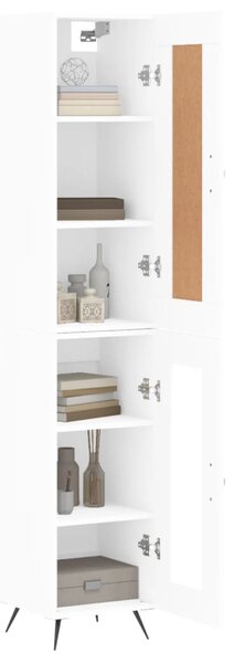 Skříň highboard bílá 34,5 x 34 x 180 cm kompozitní dřevo 3200361